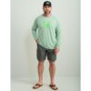 Huk Icon Crew Long Sleeve Shirt Fog Green XL - Precision Shot Firearms