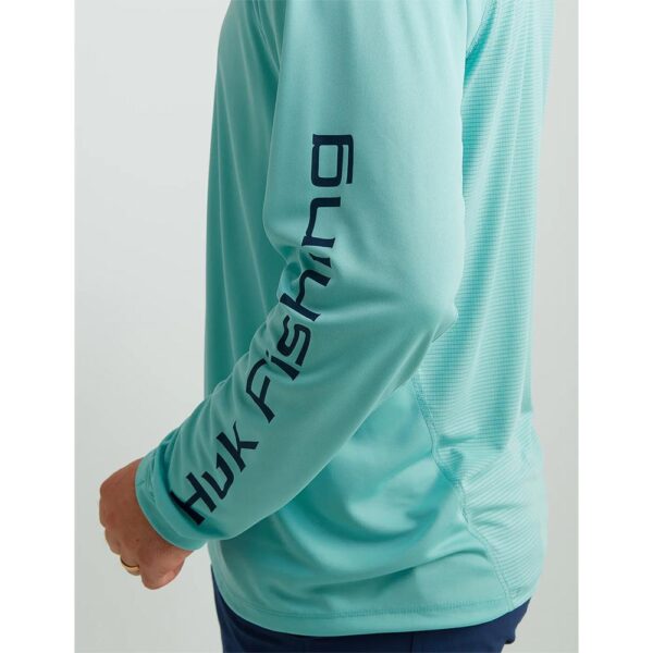 Huk Icon Crew Long Sleeve Shirt Marine Blue XL - Precision Shot Firearms