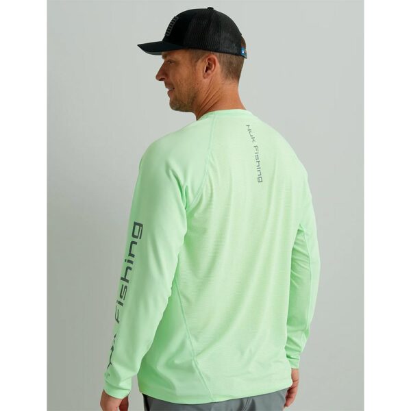 Huk Icon Crew Long Sleeve Shirt Patina XL - Precision Shot Firearms