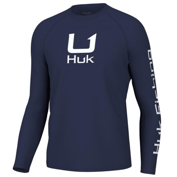 Huk Icon Crew Long Sleeve Shirt Naval Academy M - Precision Shot Firearms