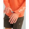 Huk Icon Crew Long Sleeve Shirt Fresh Salmon 2XL - Precision Shot Firearms