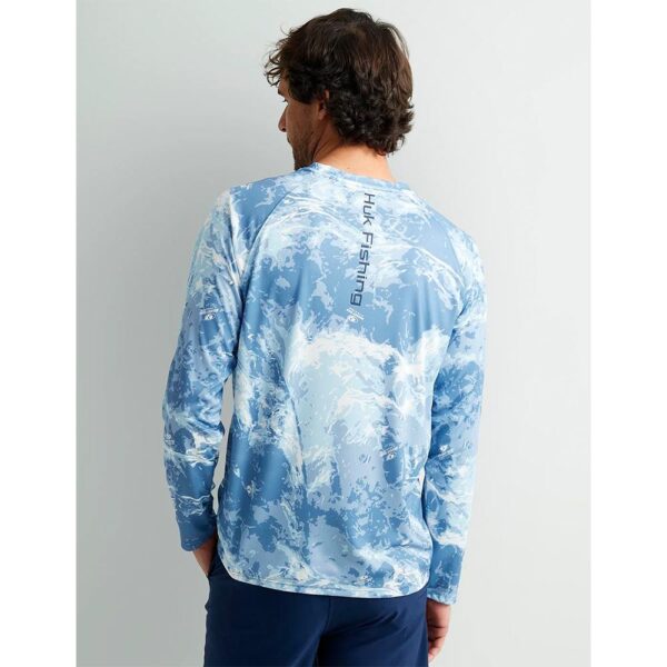 Huk Mossy Oak Pursuit Performance Long Sleeve Crew Shirt MO Stormwater Spindrift M - Precision Shot Firearms