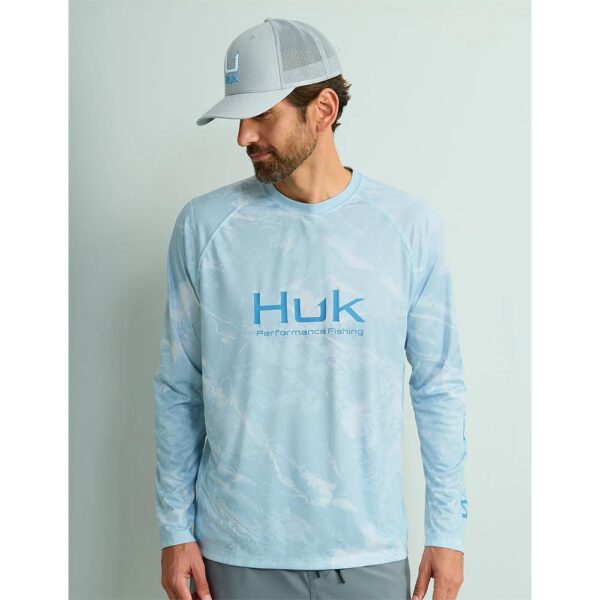 Huk Mossy Oak Pursuit Performance Long Sleeve Crew Shirt MO Stormwater Bonefish XL - Precision Shot Firearms