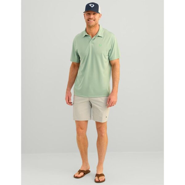 Huk Icon Polo Short Sleeve Shirt Fog Green 2XL - Precision Shot Firearms