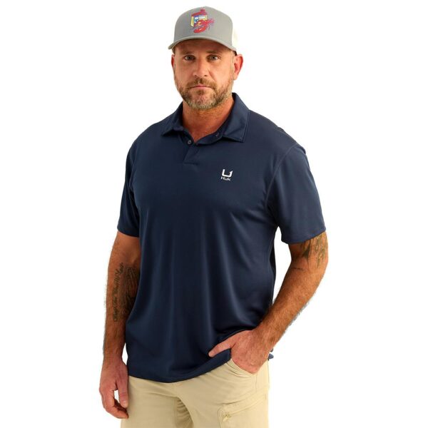 Huk Icon Polo Short Sleeve Shirt Naval Academy L - Precision Shot Firearms