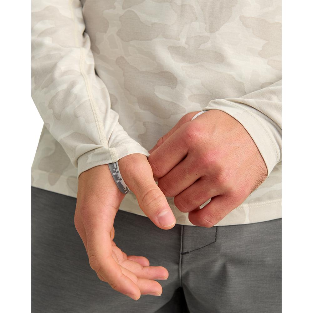 Huk Drift Performance Hoodie Long Sleeve Shirt Silver Birch Camo XL - Precision Shot Firearms