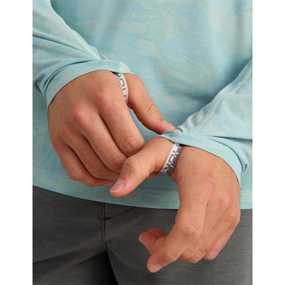 Huk Drift Performance Hoodie Long Sleeve Shirt Heron Blue XL - Precision Shot Firearms