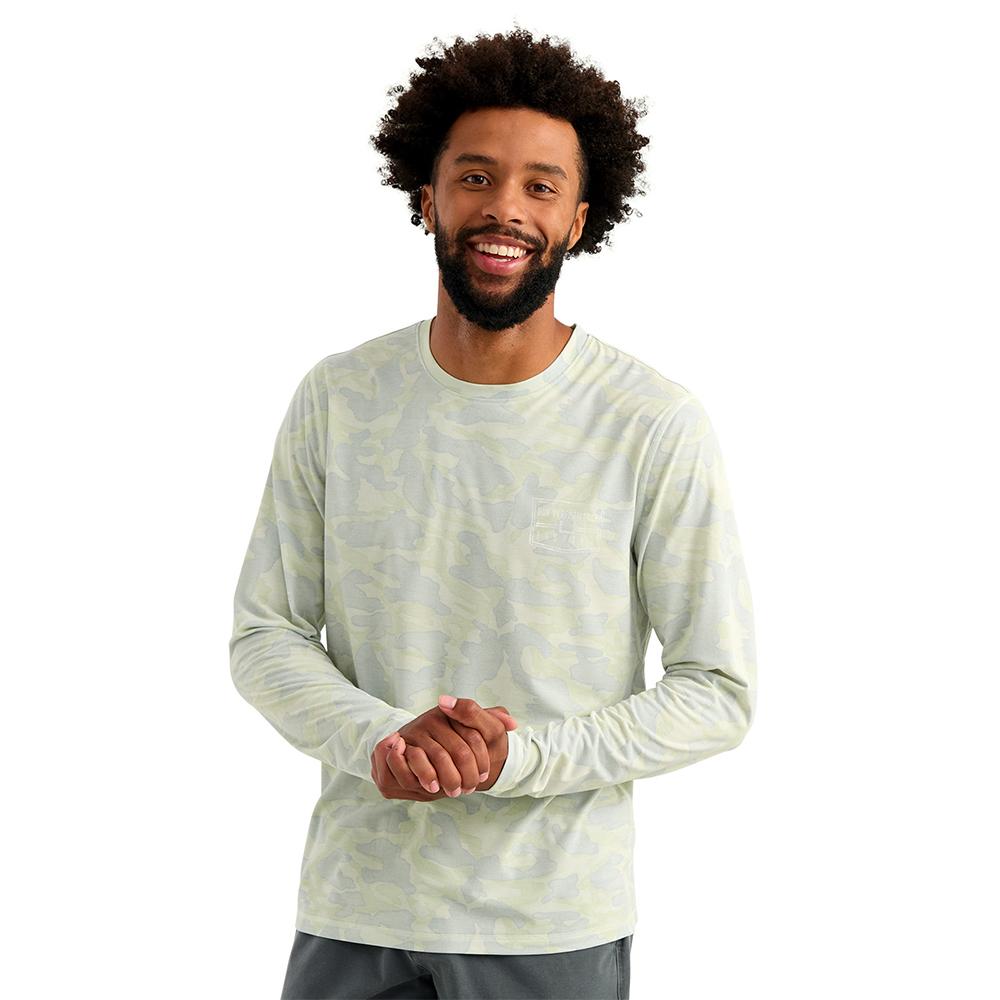 Huk Drift Performance Long Sleeve Shirt Pale Algae M - Precision Shot Firearms