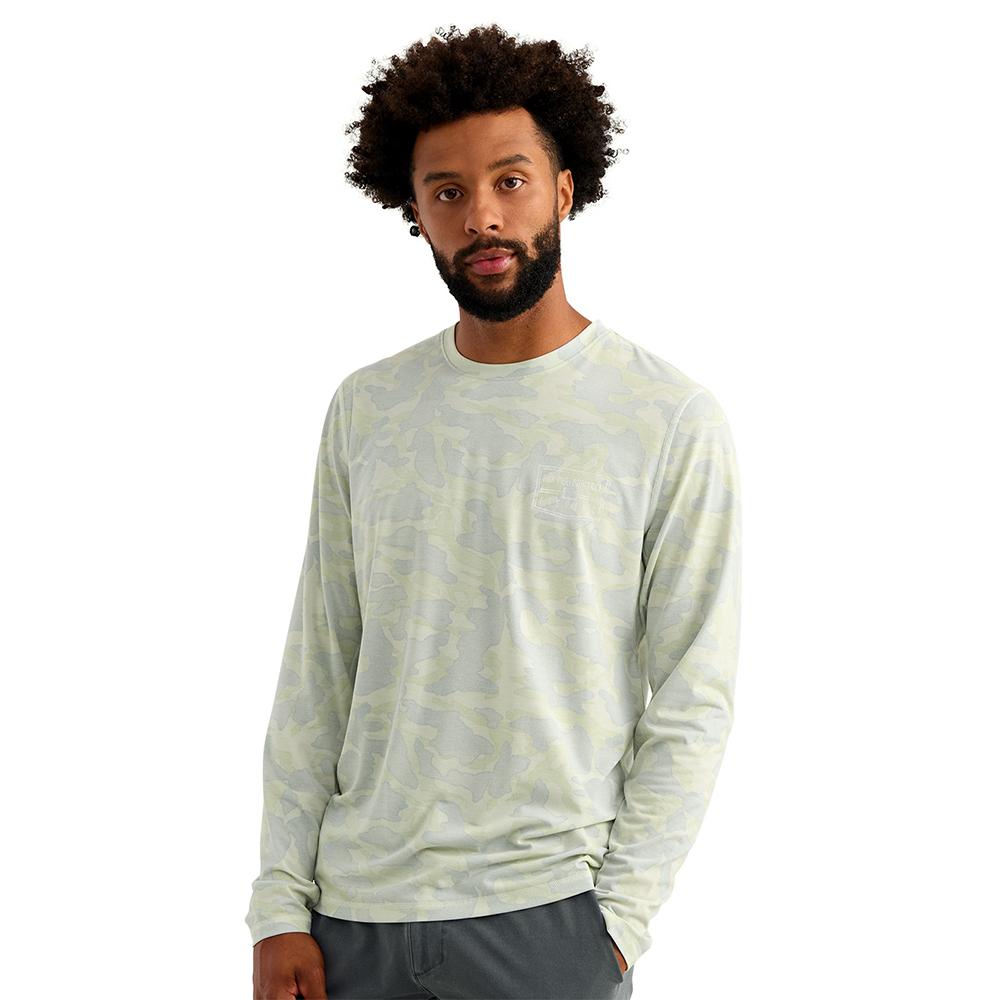 Huk Drift Performance Long Sleeve Shirt Pale Algae M - Precision Shot Firearms