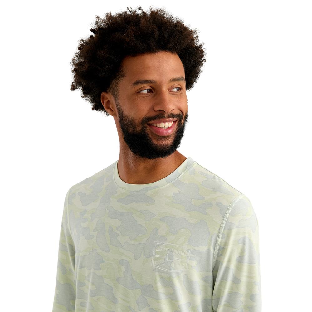 Huk Drift Performance Long Sleeve Shirt Pale Algae M - Precision Shot Firearms