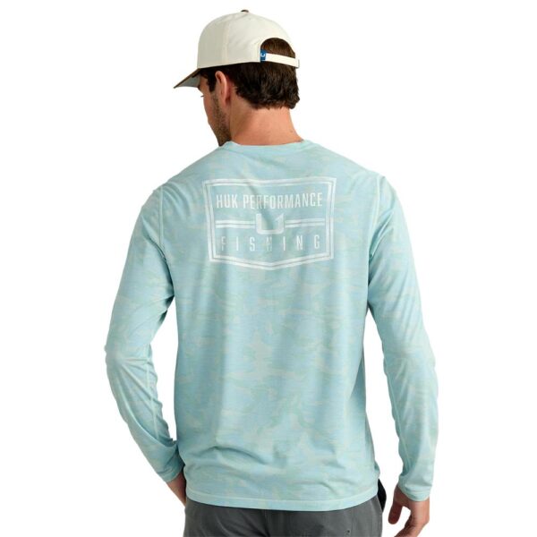 Huk Drift Performance Long Sleeve Shirt Heron Blue M - Precision Shot Firearms