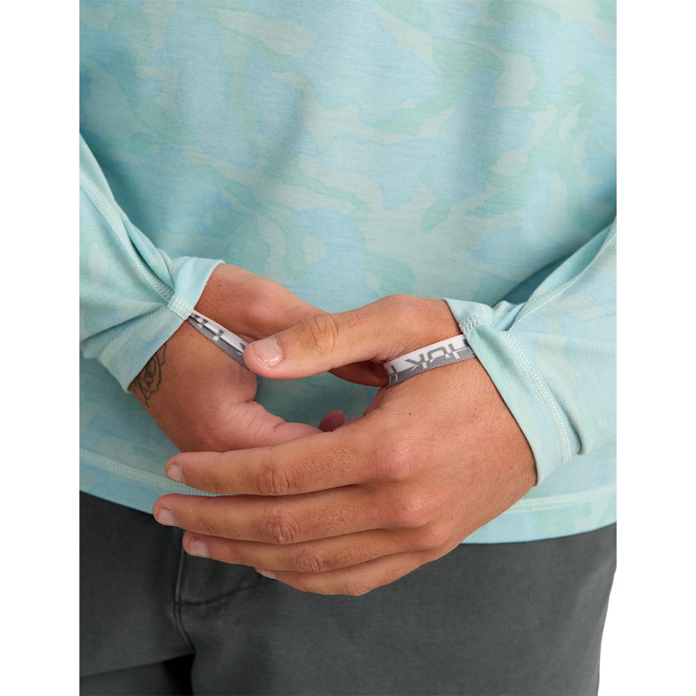 Huk Drift Performance Long Sleeve Shirt Heron Blue S - Precision Shot Firearms