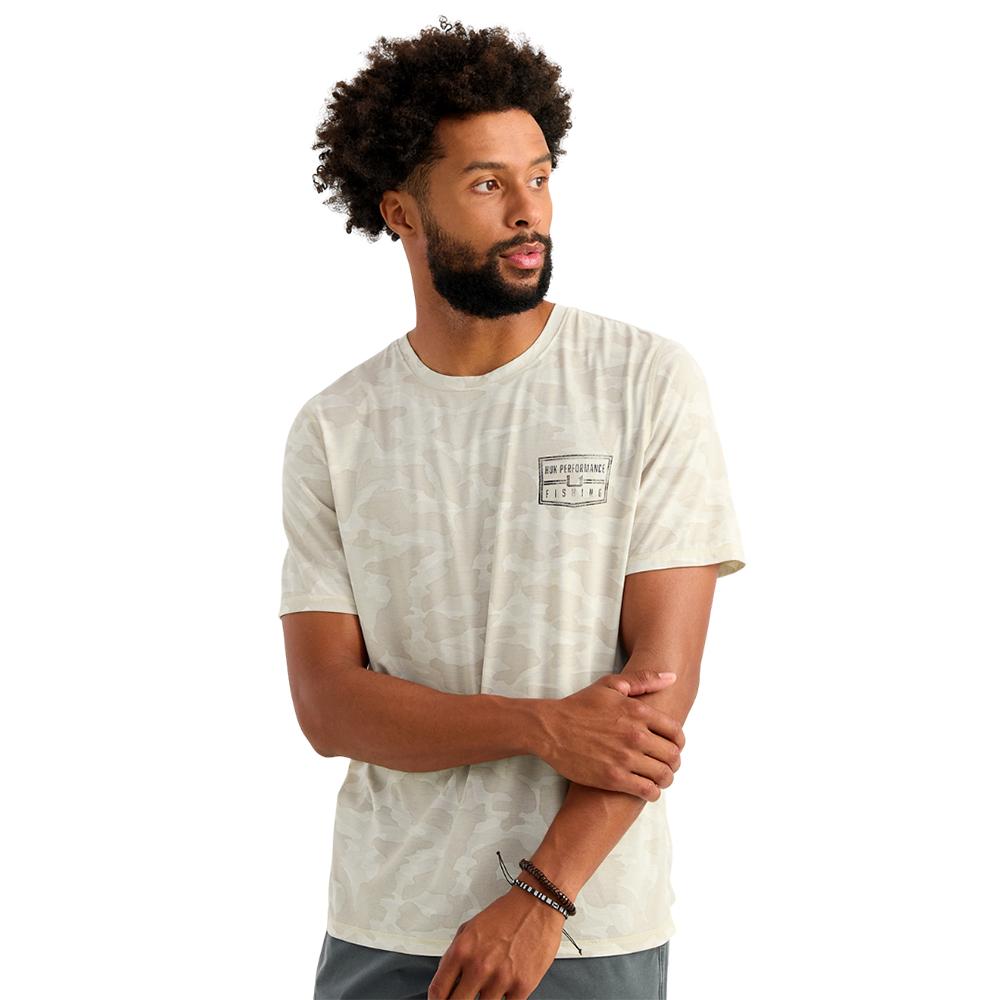 Huk Drift Performance Short Sleeve Shirt Silver Birch Camo S - Precision Shot Firearms