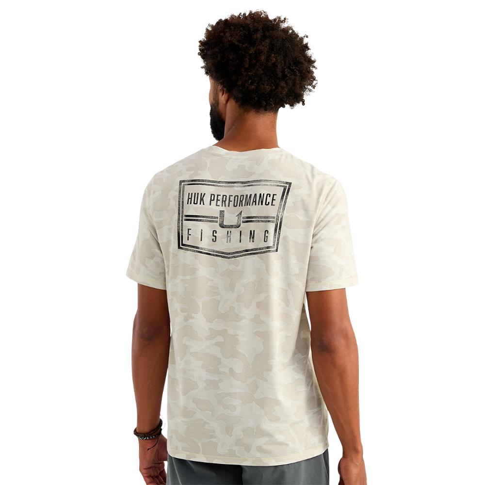 Huk Drift Performance Short Sleeve Shirt Silver Birch Camo M - Precision Shot Firearms