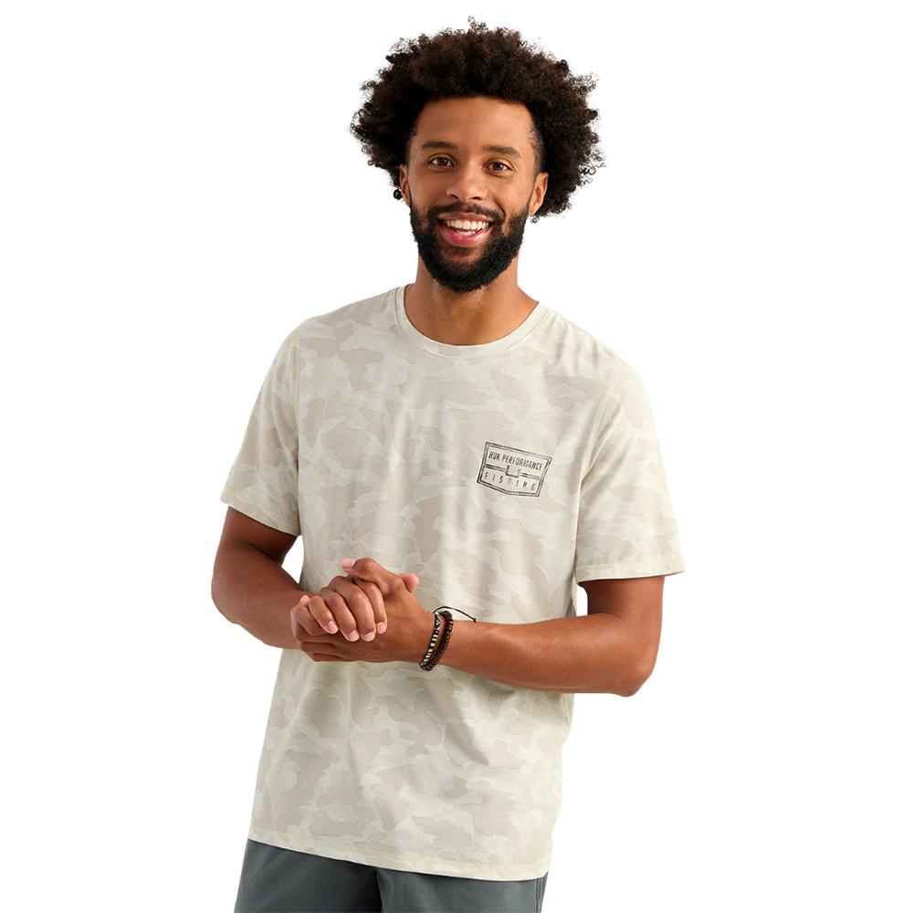 Huk Drift Performance Short Sleeve Shirt Silver Birch Camo M - Precision Shot Firearms