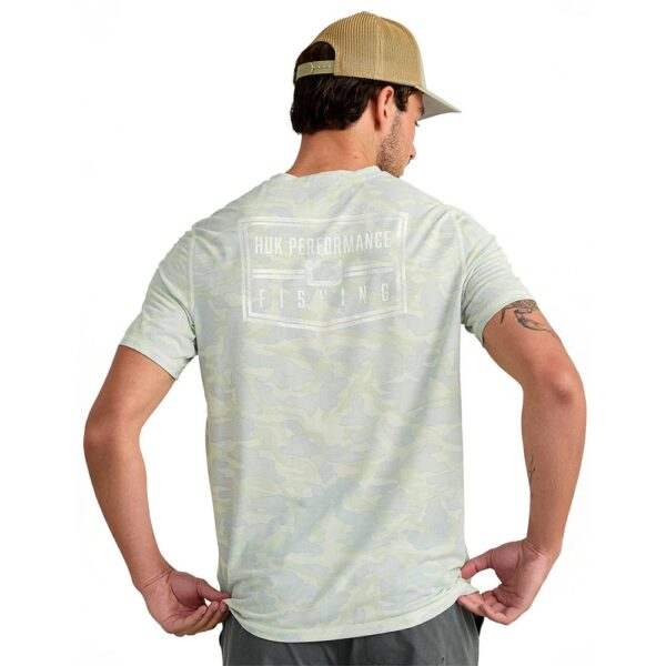 Huk Drift Performance Short Sleeve Shirt Pale Algae Camo 2XL - Precision Shot Firearms