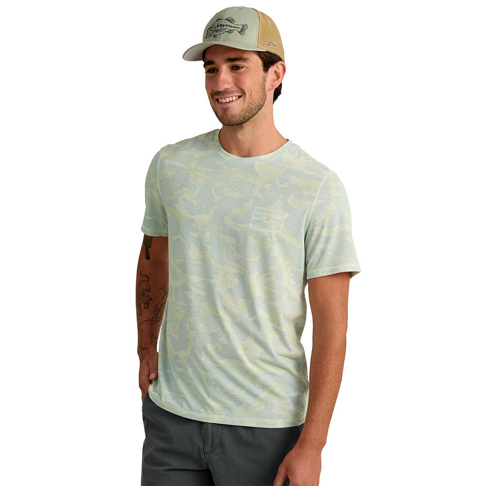 Huk Drift Performance Short Sleeve Shirt Pale Algae Camo 2XL - Precision Shot Firearms