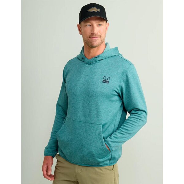 Huk Huk'd Up Performance Fleece Hoodie Storm Blue Heather 3XL - Precision Shot Firearms