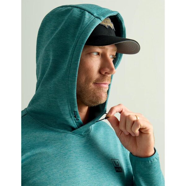 Huk Huk'd Up Performance Fleece Hoodie Storm Blue Heather 2XL - Precision Shot Firearms