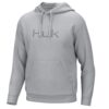 Huk Huk'd Up Logo Long Sleeve Hoodie Harbor Mist L - Precision Shot Firearms