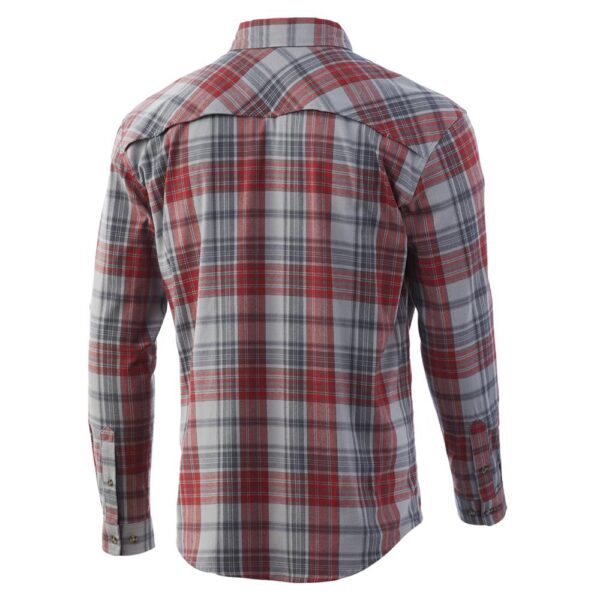 Huk Rutledge Fishing Flannel Volcanic Ash 2XL - Precision Shot Firearms