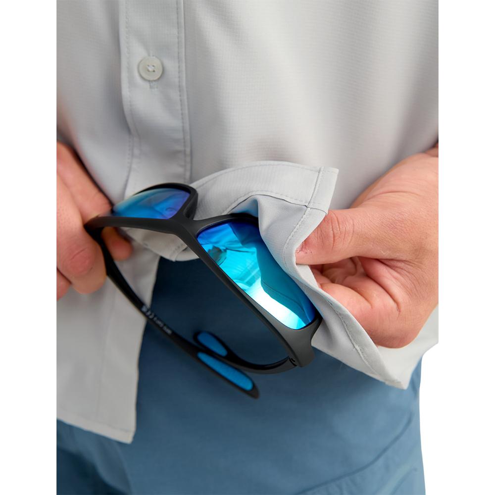 Huk Tide Point Short Sleeve Button Down Shirt Seagull L - Precision Shot Firearms