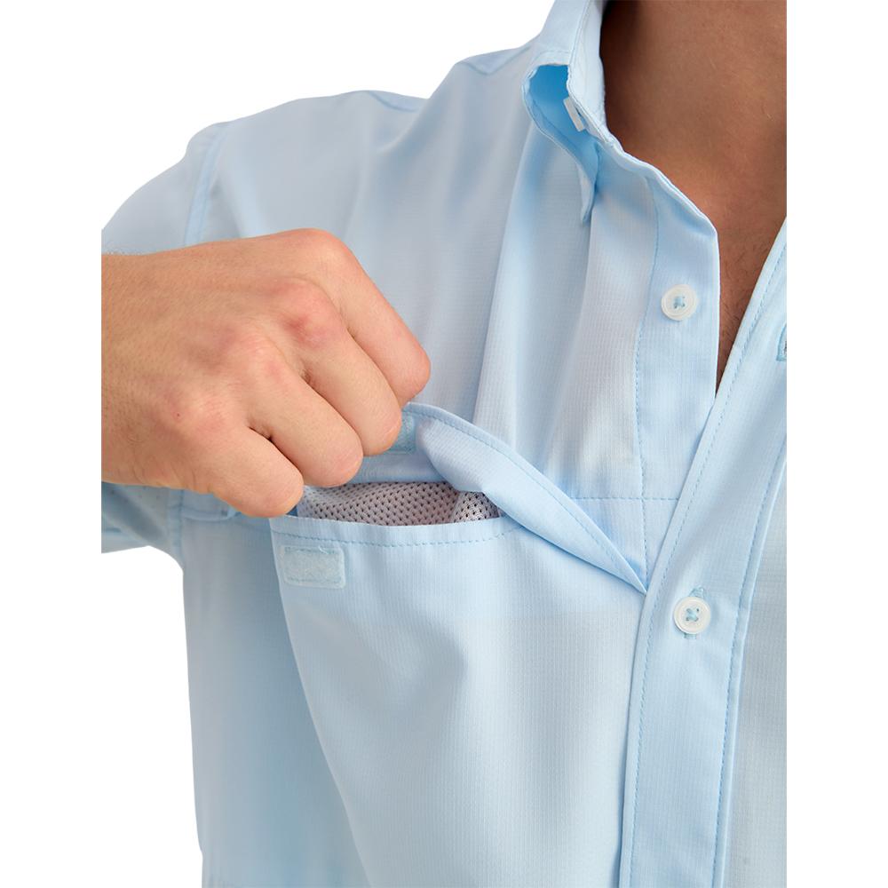 Huk Tide Point Short Sleeve Button Down Shirt Coastal Drift 2XL - Precision Shot Firearms