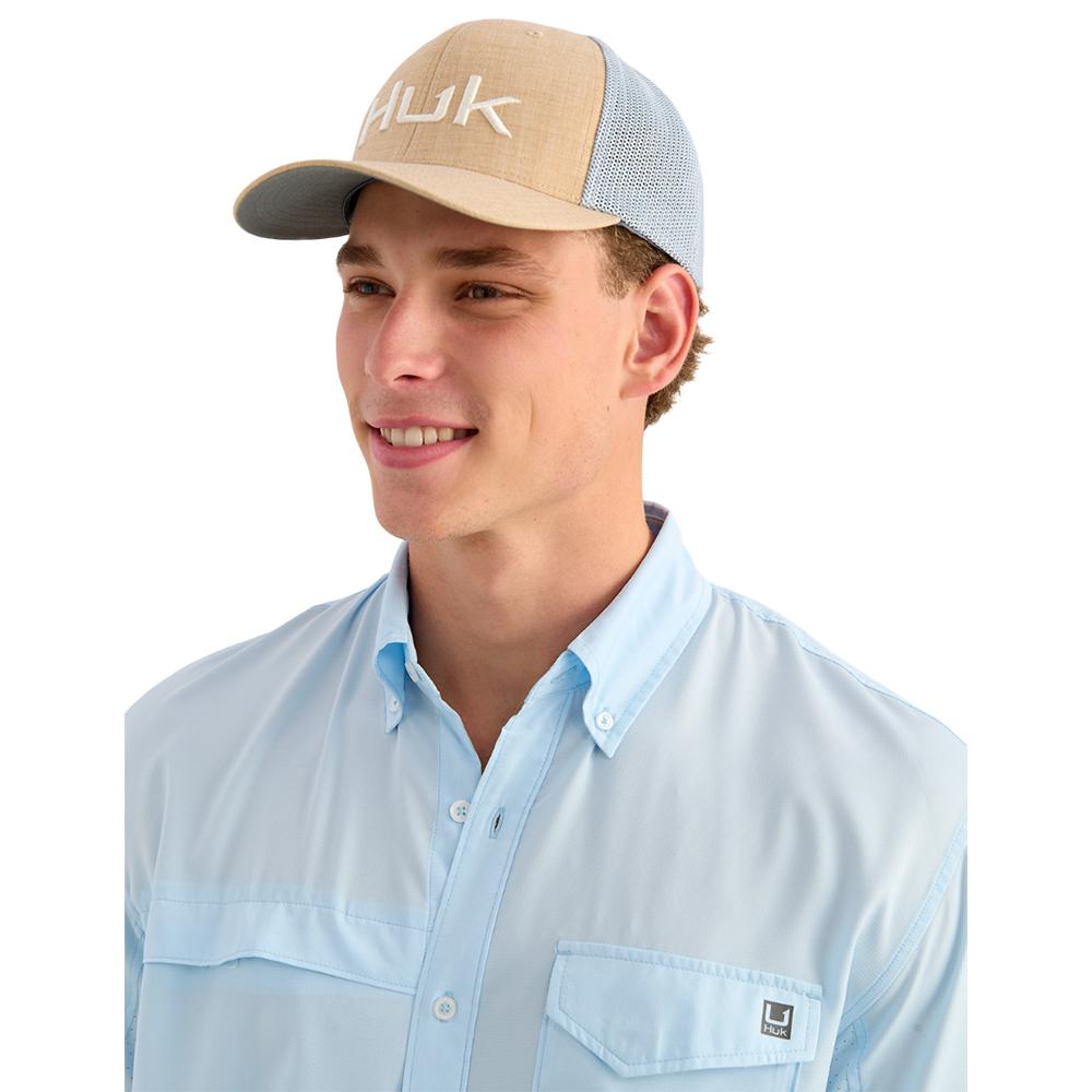 Huk Tide Point Short Sleeve Button Down Shirt Coastal Drift 2XL - Precision Shot Firearms