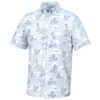 Huk Fish Bones Kona Short Sleeve Shirt Ice Water S - Precision Shot Firearms