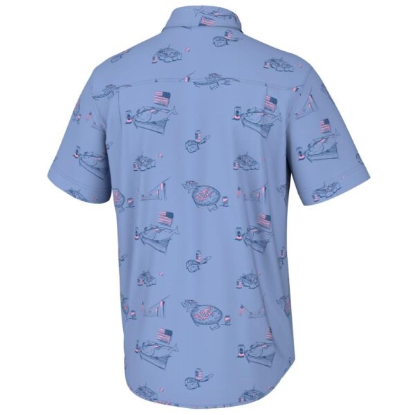 Huk Americookin Kona Short Sleeve Shirt Quiet Harbor S - Precision Shot Firearms