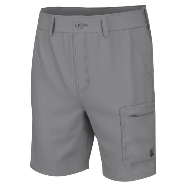 Huk Next Level 7" Shorts Overcast Grey M - Precision Shot Firearms