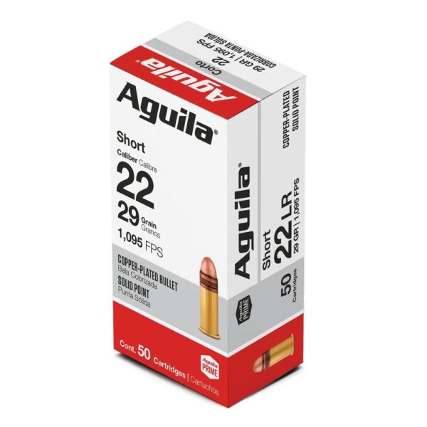 Aguila Super Extra Rimfire Ammunition .22 Short 29 gr SP 1095 fps 50/ct - Precision Shot Firearms