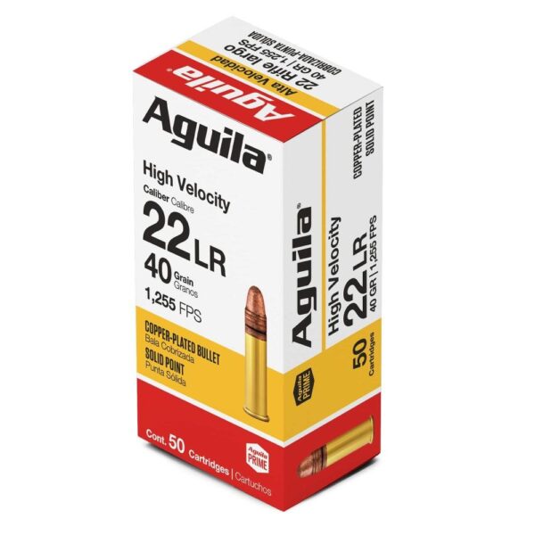 Aguila Super Extra Rimfire Ammunition .22 LR 40 gr. CPSP 1255 fps 50/ct - Precision Shot Firearms