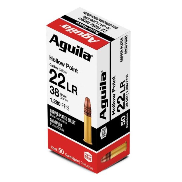 Aguila Super Extra Rimfire Ammunition .22 LR 38 gr. CPHP 1280 fps 50/ct - Precision Shot Firearms