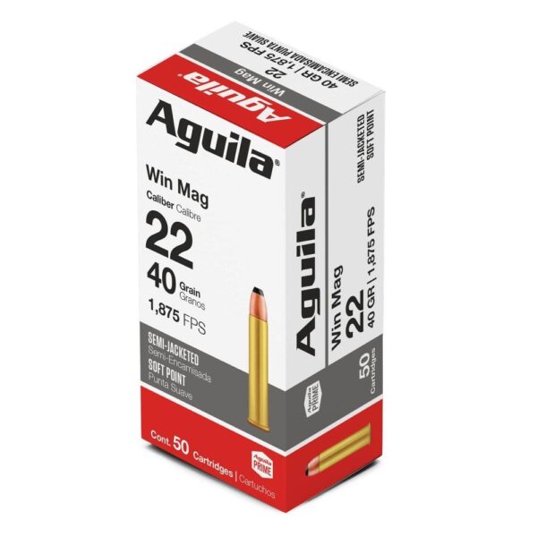 Aguila Rimfire Ammuntion .22 Mag 40 gr SP 1875 fps 50/ct - Precision Shot Firearms