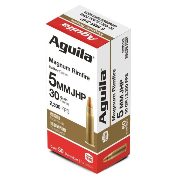 Aguila Remington Rimfire Ammuntion 5mm RFM 30 gr JHP 2300 fps 50/ct - Precision Shot Firearms