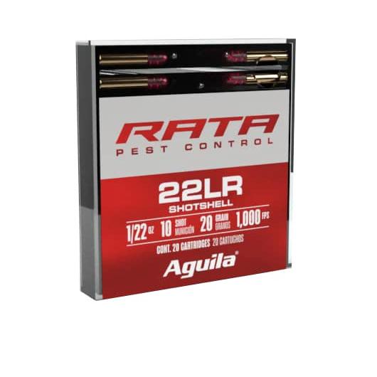Aguila RATA Rimfire Ammunition .22 LR 20gr #10 1000 fps 20/rd - Precision Shot Firearms