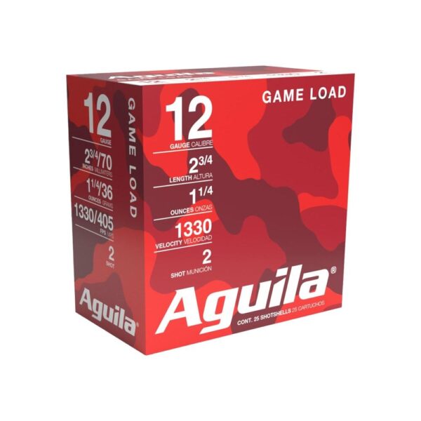 Aguila High Velocity Field Shotshells 12 ga 2-3/4" 1-1/4oz 1330 fps #2 25/ct - Precision Shot Firearms