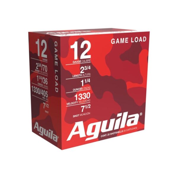Aguila High Velocity Field Shotshells 12 ga 2-3/4" 1-1/4oz 1330 fps #7.5 25/ct - Precision Shot Firearms