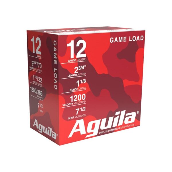Aguila Field Shotshells 12 ga 2-3/4" 1-1/8oz 1200 fps #7.5 25/ct - Precision Shot Firearms
