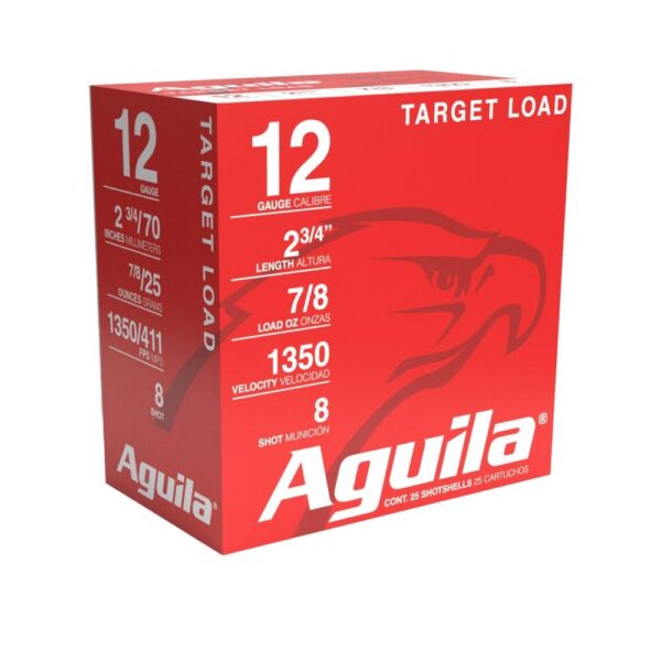 Aguila International Shotshells 12 ga 2-3/4" 7/8 oz 1350 fps #8 25/ct - Precision Shot Firearms