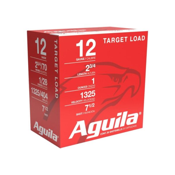 Aguila High Velocity Sporting Clays Shotshells 12 ga 2-3/4" 1oz 1325 fps #7.5 25/ct - Precision Shot Firearms
