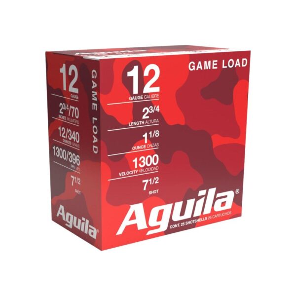 Aguila Target Shotshells 12 ga 2-3/4" 1oz 1300 fps #7.5 25/ct - Precision Shot Firearms
