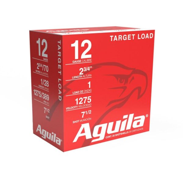 Aguila Target Shotshells 12 ga 2-3/4" 1oz 1275 fps #7.5 25/ct - Precision Shot Firearms