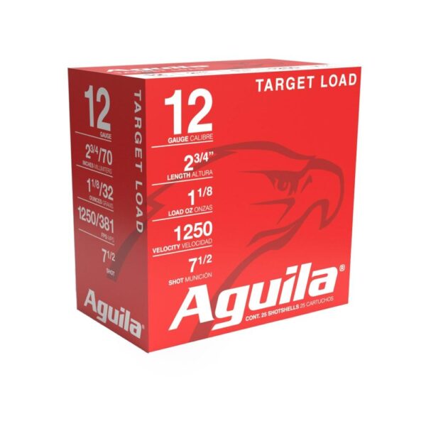 Aguila Target Shotshells 12 ga 2-3/4" 1-1/8oz 1250 fps #7.5 25/ct - Precision Shot Firearms