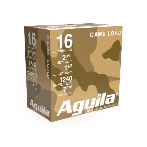 Aguila High Velocity Shotshells 16 ga 2-3/4" 1-1/8oz 1240 fps #7.5 25/ct - Precision Shot Firearms