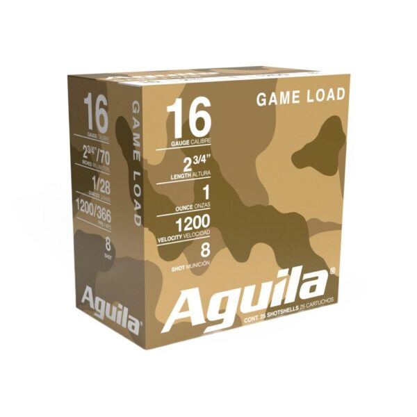 Aguila High Velocity Shotshells 16 ga 2-3/4" 1oz 1200 fps #8 25/ct - Precision Shot Firearms