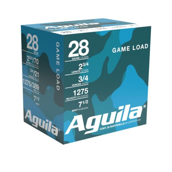 Aguila High Velocity Shotshells 28ga 2-3/4" 3/4oz 1275 fps #7.5 25/ct - Precision Shot Firearms