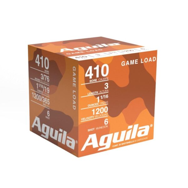 Aguila High Velocity Shotshells .410 ga 3" 11/16oz 1200 fps #6 25/ct - Precision Shot Firearms