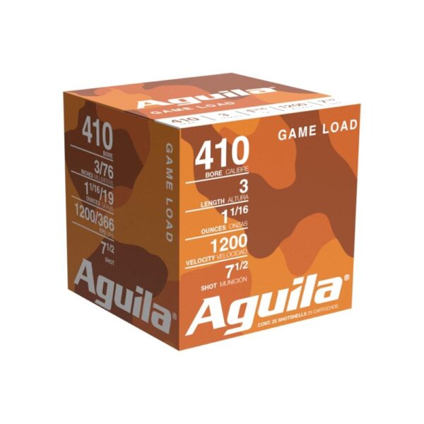 Aguila High Velocity Shotshells .410 ga 3" 11/16oz 1200 fps #7.5 25/ct - Precision Shot Firearms